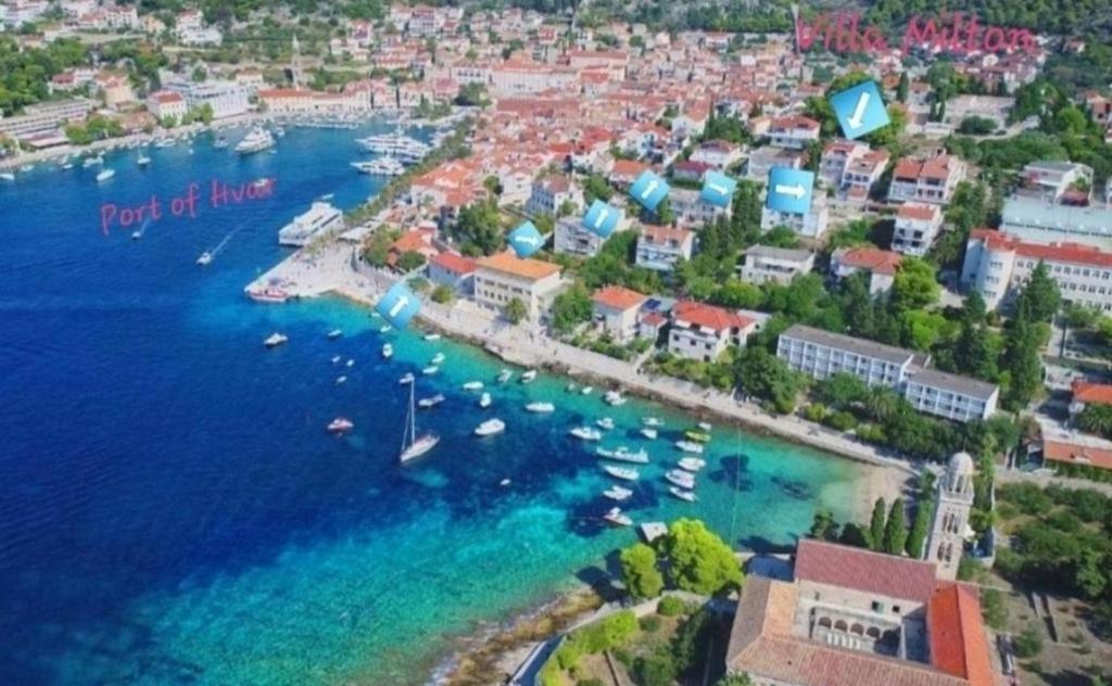 Villa Milton Luxe Hvar ฮวาร์ ภายนอก รูปภาพ