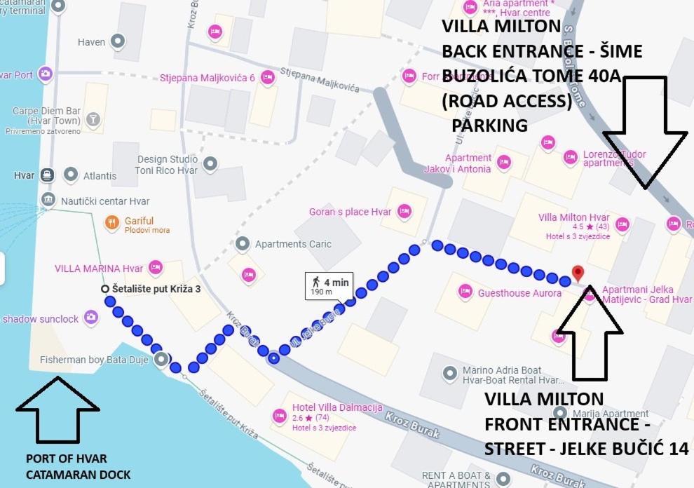 Villa Milton Luxe Hvar ฮวาร์ ภายนอก รูปภาพ